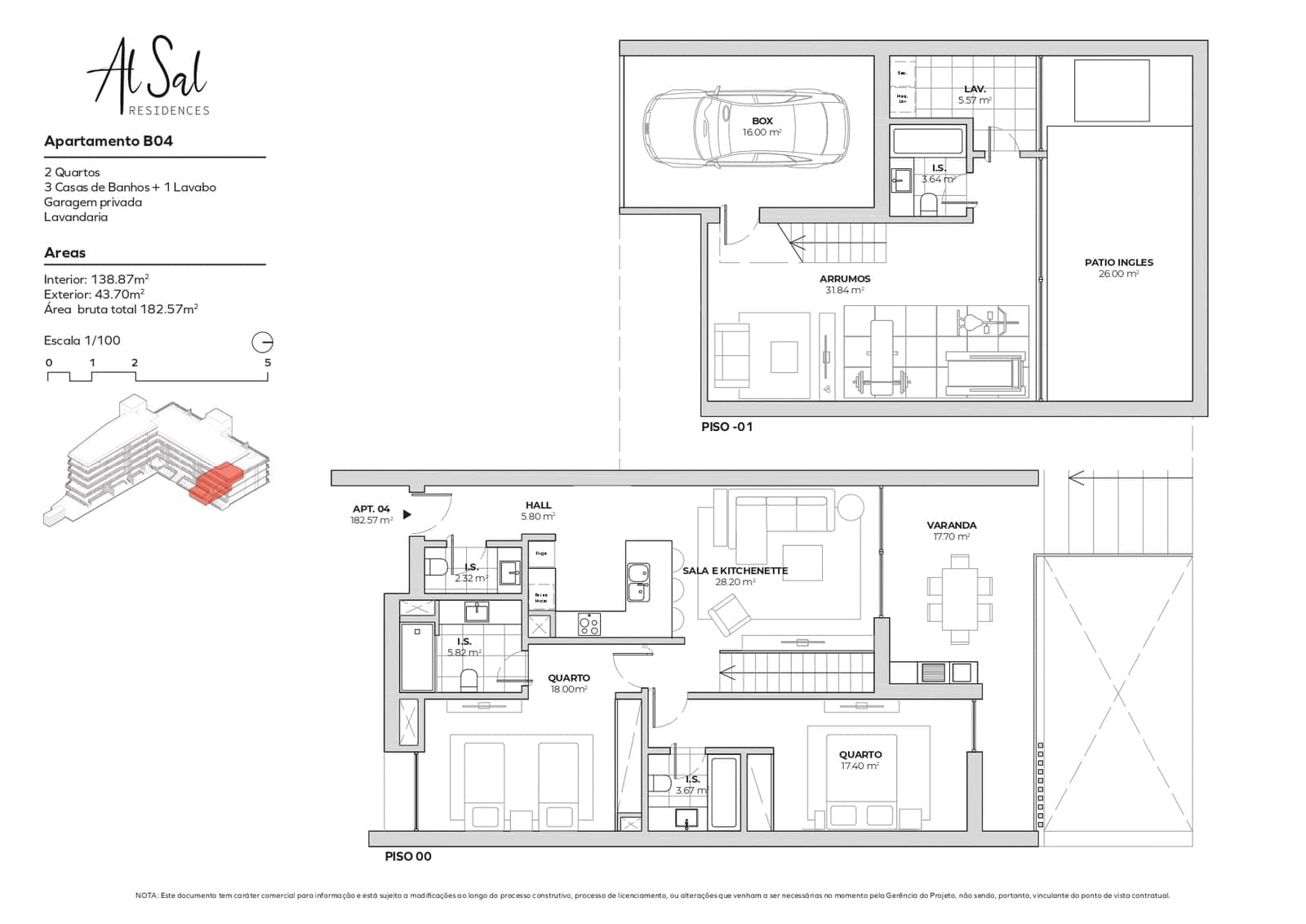 Duplex T2 + 1 com jardim - Imagem 21