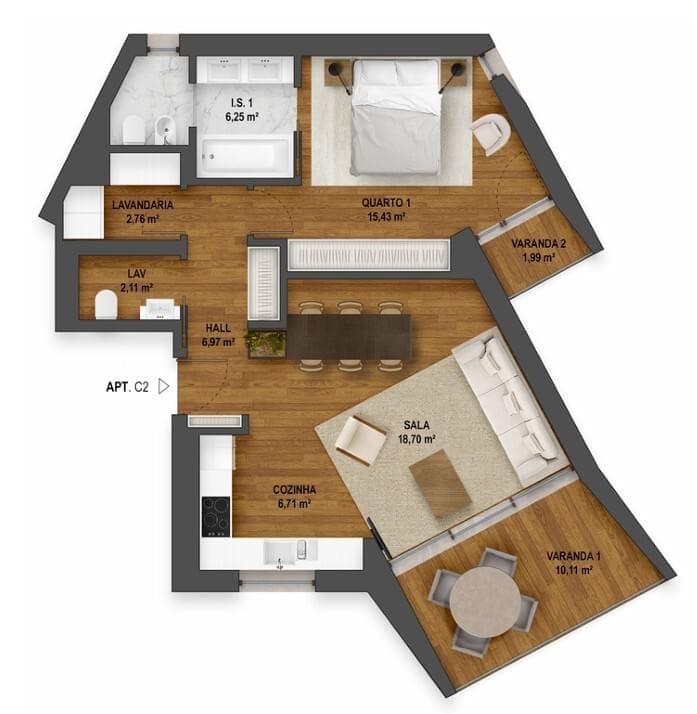 Apartamento T1 com estacionamento, Cascais - Imagem 14
