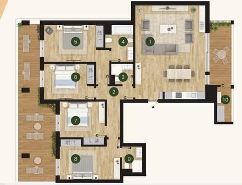 PF39549 - Apartamento T4 com jardim, Loures - Imagem 2