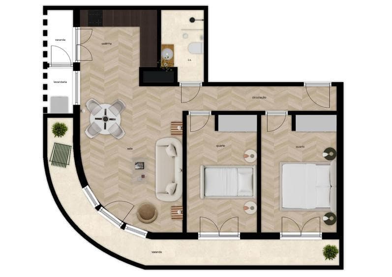 Apartamento T2 com vista, Amoreiras, Lisboa - Imagem 21