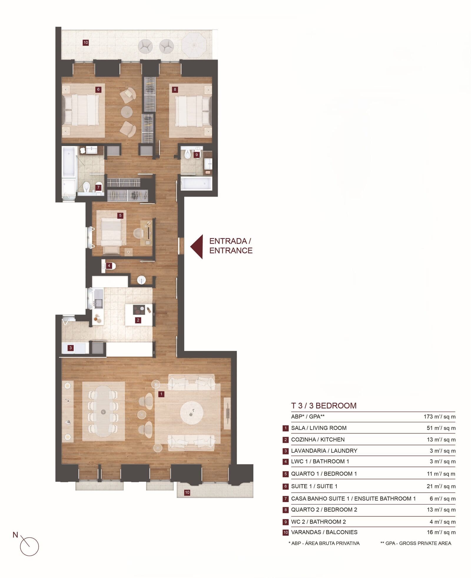3 Bedroom Apartment with parking, Avenidas Novas, Lisboa - Image 25