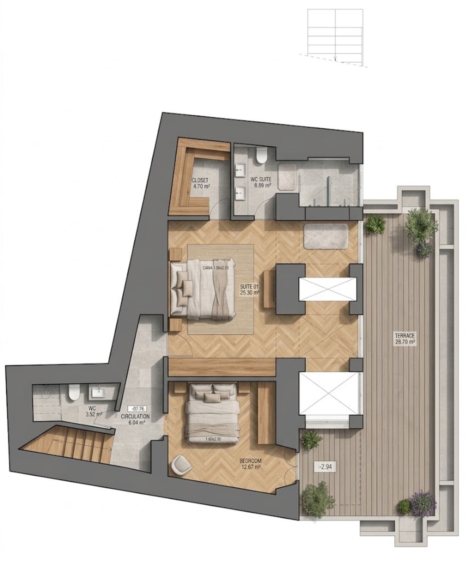 Duplex T3 + 1 com piscina, Estrela, Lisboa - Imagem 41