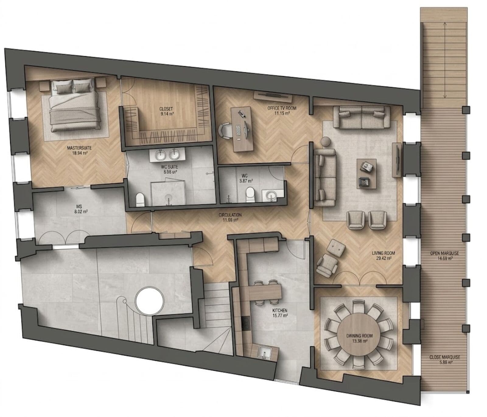 Duplex T3 + 1 com piscina, Estrela, Lisboa - Imagem 40