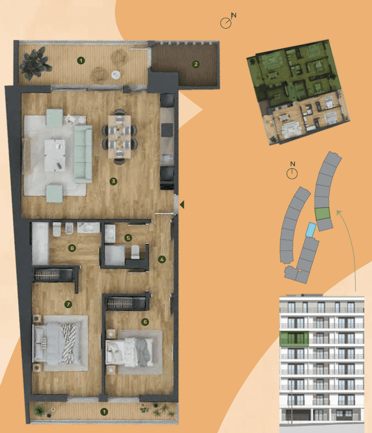Apartamento T2 com jardim, Bela Vista, Loures - Imagem 1