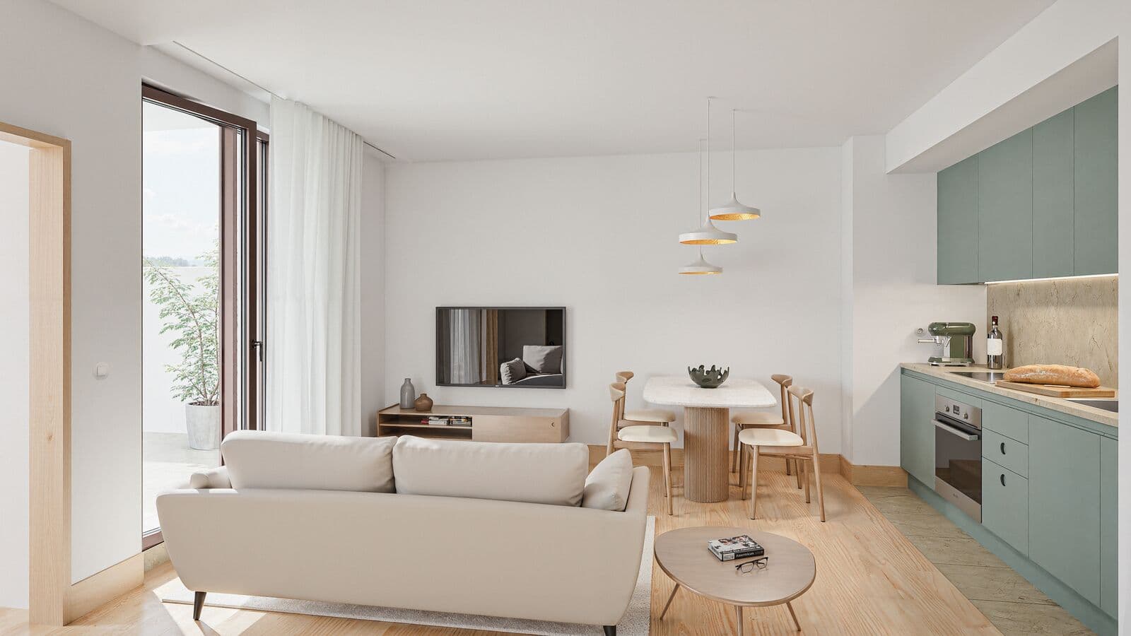 Apartamento T1 + 1 com vista, Alvalade, Lisboa - Imagem 2